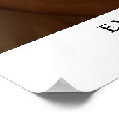 婚約パーティの写真婚約した歓迎のサイン ポスター (角)