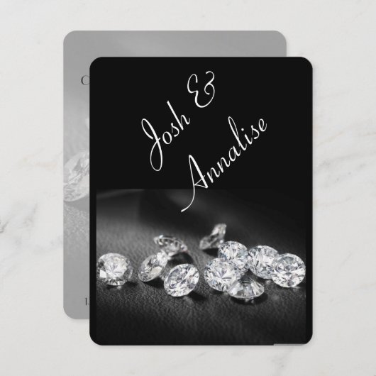 婚約パーティの招待状/お祝い 招待状 (正面/裏面)