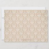 婚約パーティの旧式なシャンデリアの写真の招待 招待状 (裏面)