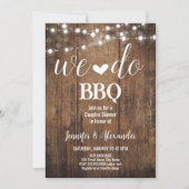 婚約パーティウィドバーベキュー 招待状 (正面)