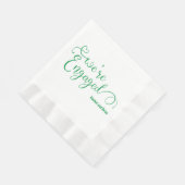 婚約パーティエレガントナプキン 縁ありランチョンナプキン (角)