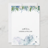 婚約パーティエレガント招待状、カスタマイズ可能 招待状 (裏面)