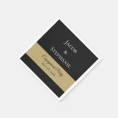 婚約パーティカスタムナプキン スタンダードカクテルナプキン (角)