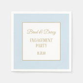 婚約パーティカスタムナプキン スタンダードカクテルナプキン (正面)