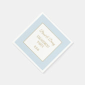 婚約パーティカスタムナプキン スタンダードカクテルナプキン (角)
