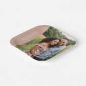 婚約パーティカスタム写真紙 ペーパープレート (傾斜あり)