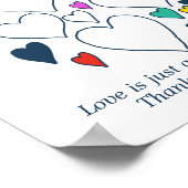 婚約パーティゲストブックポスター ポスター (角)