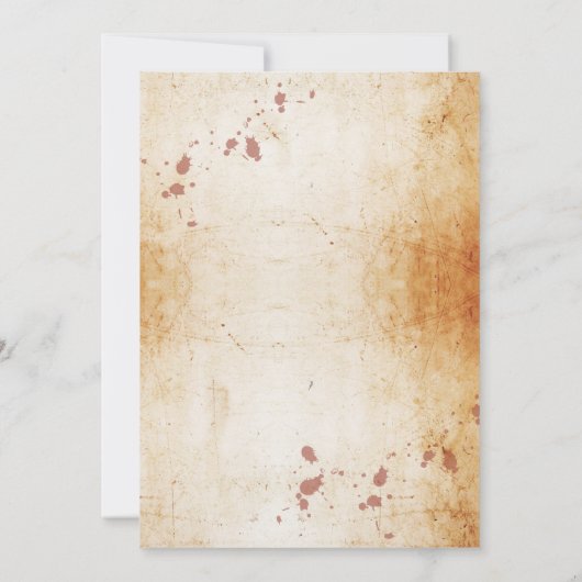 婚約パーティゴシック様式フレームのハロウィンの招待 招待状 (裏面)