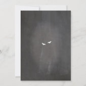 婚約パーティゴシック様式フレームのハロウィンの招待 招待状 (裏面)