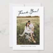 婚約パーティサンキューカードと写真 サンキューカード (正面)