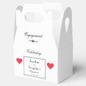 婚約パーティサンキューギフトエレガント フェイバーボックス (オープン)