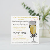 婚約パーティシャンパンブランチ 招待状 (スタンド正面)