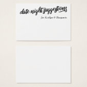 婚約パーティシンプルの日の夜の提案 (正面&裏面)