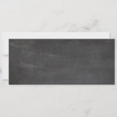 婚約パーティチケットシャルボード素朴招待状 招待状 (裏面)