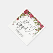 婚約パーティデコールクリスマスお祝い スタンダードカクテルナプキン (角)