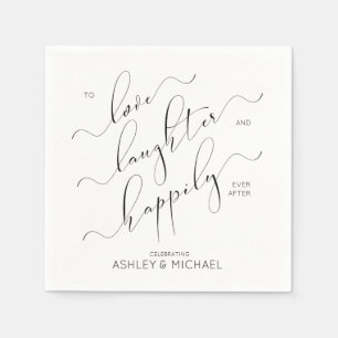 婚約パーティハッピーエバーアフター婚約 スタンダードカクテルナプキン