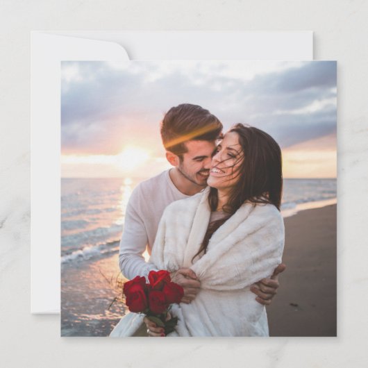 婚約パーティパープルサボテン水彩園 招待状 (裏面)