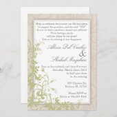 婚約パーティビンテエレガントージウエディング招待状 招待状 (正面/裏面)