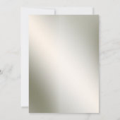 婚約パーティピンクホワイトフローラゴールデン素朴 招待状 (裏面)