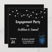 婚約パーティホタルナイトカスタム招待状 招待状 (正面/裏面)