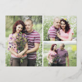 婚約パーティマグノリア結婚赤面の4 – 写真 箔招待状 (裏面)