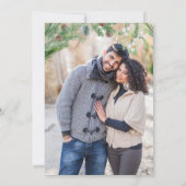 婚約パーティマルガリータとミスタントーの写真 招待状 (裏面)