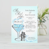 婚約パーティマルティーニハート 招待状 (スタンド正面)