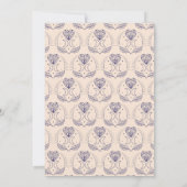 婚約パーティムーンスターズ整列タロット結晶 招待状 (裏面)