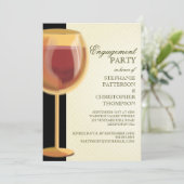 婚約パーティワエレガントインテーマ招待状 招待状 (スタンド正面)