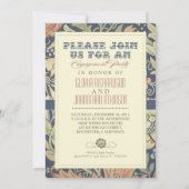 婚約パーティヴィンテージタイポグラフィ招待状 招待状 (裏面)