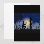 婚約パーティーの招待状！ 招待状 (正面/裏面)