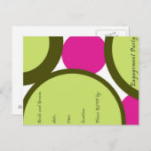 婚約パーティー招待状 インビテーションポストカード (正面/裏面)