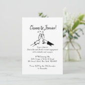 婚約パーティー招待状 セーブザデート (スタンド正面)