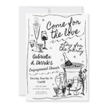 婚約パーティー招待状