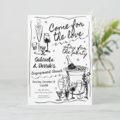 婚約パーティー招待状 招待状 (スタンド正面)