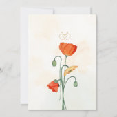 婚約パーティー招待状 招待状 (裏面)