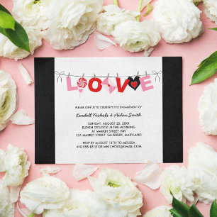 婚約パーティー招待状 招待状