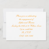 婚約パーティー招待状 招待状 (裏面)