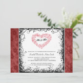 婚約パーティー招待状 招待状 (スタンド正面)