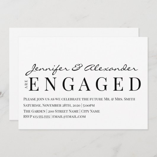 婚約パーティー (正面/裏面)