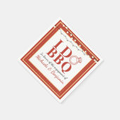 婚約パーティー カップルシャワー アイ・ドゥ・バーベキュー スタンダードカクテルナプキン (角)