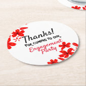 婚約パーティー ラウンドペーパーコースター (アングル)