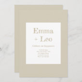 婚約パーティー 招待状 (正面/裏面)