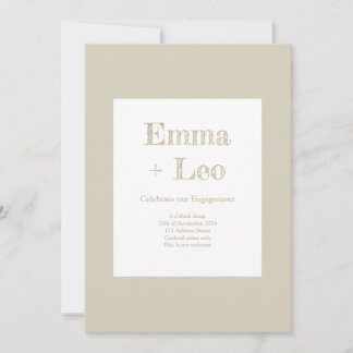 婚約パーティー 招待状