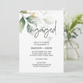 婚約パーティ婚約したが結婚する緑 招待状 (スタンド正面)