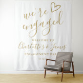 婚約パーティ婚約した写真の背景 タペストリー (インサイチュ)