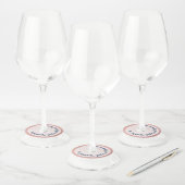 婚約パーティ彼は質問バラ金ゴールド ワイングラスタグ (セット)