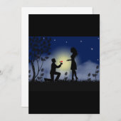 婚約パーティ招待カード! 招待状 (正面/裏面)