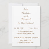 婚約パーティ招待状と写真 招待状 (裏面)