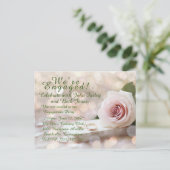 婚約パーティ招待状はがき インビテーションポストカード (スタンド正面)